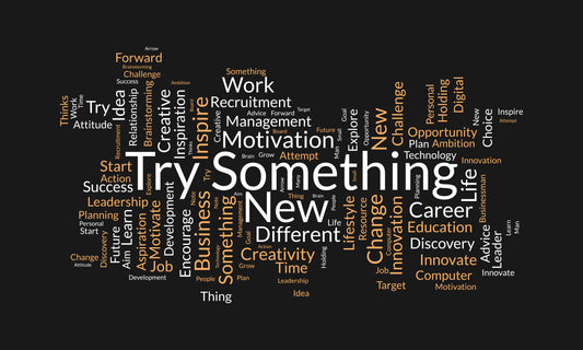 Try Something New-Luxurious-Motivational & Typography| 3D Textured Wall Art | UV Printed Embossed Canvas Wall Frame for Office,Meditation Space