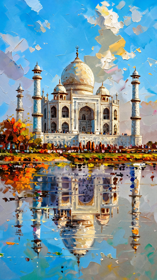 Taj Mahal-Culture, Heritage & Folk Art -3D Textured Wall Art | UV Embossed Canvas Wall Frame for Home decor (Copy) (Copy) (Copy) (Copy)