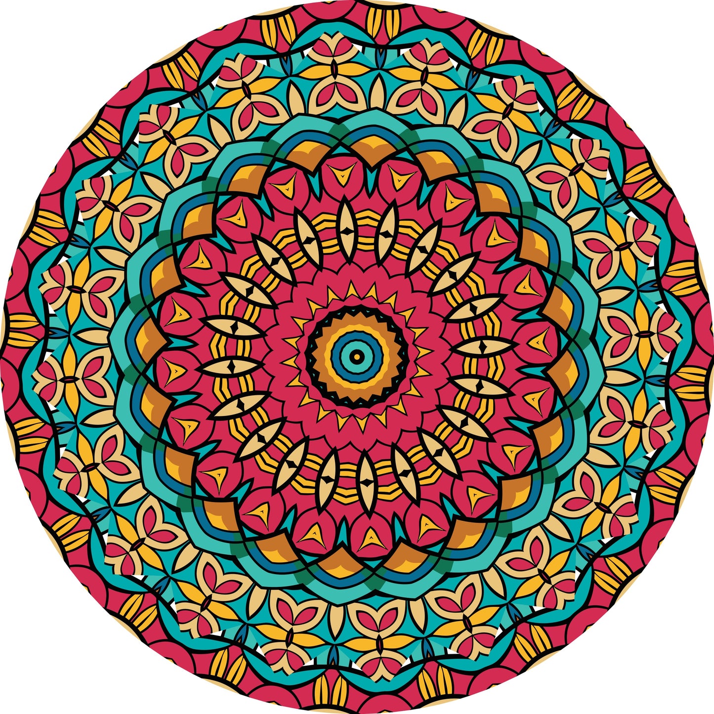 vibrant-mandala-design-ethnic-patterns WALL ART