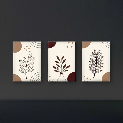 botanical-wall-art-print-set-minimalist-plant-illustration-3D Textured Wall Art | UV Embossed Canvas Wall Frame for Home decor
