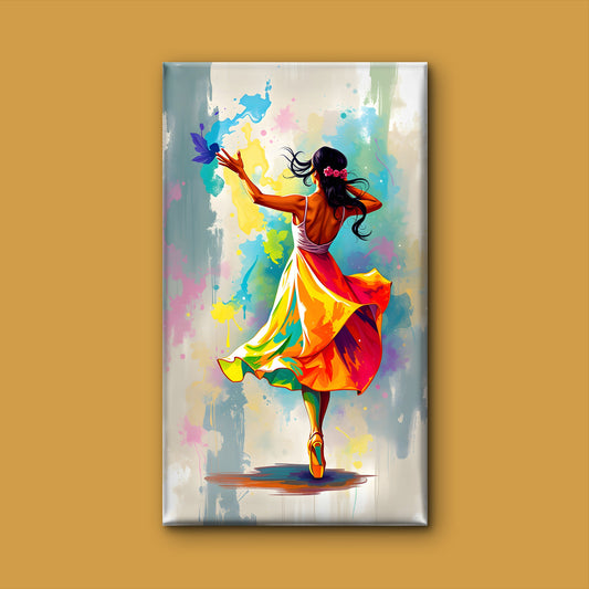 Dance-art-background-Luxurious-Lifestyle & Hobbies-3D Textured Wall Art | UV Embossed Canvas Wall Frame for Home decor and studio