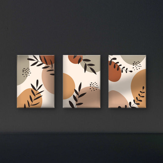 set_of_posters_abstract_shapes_floral_line-luxury-3D Textured Wall Art | UV Embossed Canvas Wall Frame for Home decor