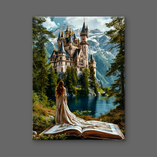 The Sovereign of Stories-Luxury-Kids & Whimsical-3D Textured Wall Art | UV Embossed Canvas Wall Frame for Kids room