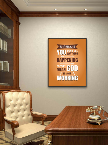 god has plan for you-Luxurious-Motivational & Typography| 3D Textured Wall Art | UV Printed Embossed Canvas Wall Frame for Office,Meditation Space