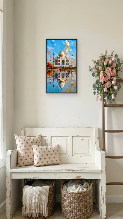 Taj Mahal-Culture, Heritage & Folk Art -3D Textured Wall Art | UV Embossed Canvas Wall Frame for Home decor (Copy) (Copy) (Copy) (Copy)