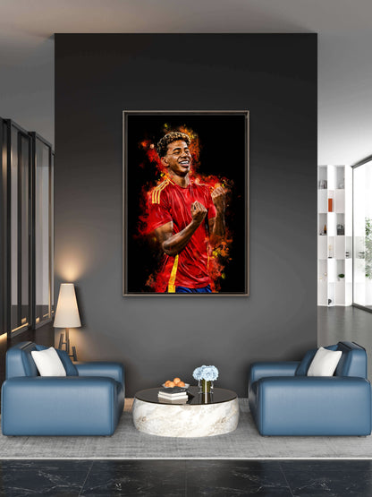 Lamine Yama-Luxurious-Lifestyle & Hobbies 3D Textured Wall Art | UV Printed Embossed Canvas Wall Frame for Home Decor,living Room