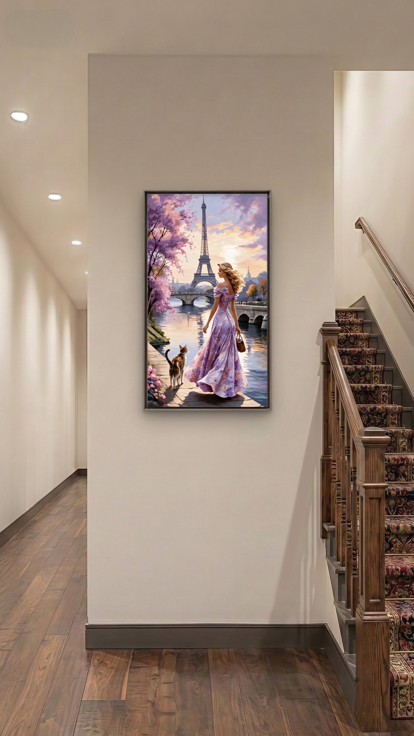 Chasing Blossoms-Love & Togetherness -3D Textured Wall Art | UV Embossed Canvas Wall Frame for Home decor (Copy) (Copy) (Copy)