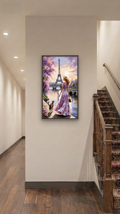 Chasing Blossoms-Love & Togetherness -3D Textured Wall Art | UV Embossed Canvas Wall Frame for Home decor (Copy) (Copy) (Copy)