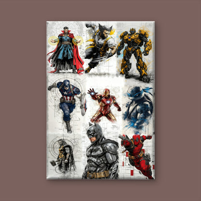 This visually striking artwork of Iron Man-Luxury-Kids & Whimsical-3D Textured Wall Art | UV Embossed Canvas Wall Frame for Kids room