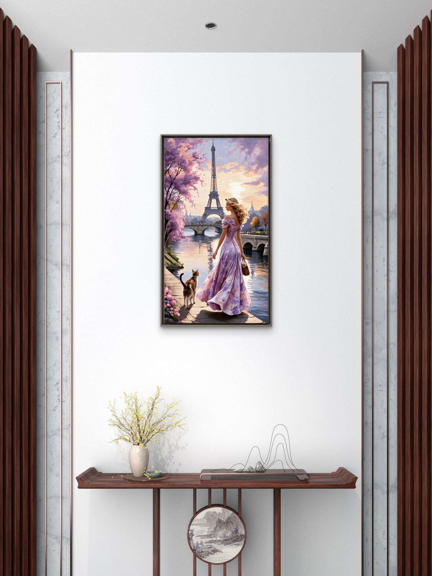 Chasing Blossoms-Love & Togetherness -3D Textured Wall Art | UV Embossed Canvas Wall Frame for Home decor (Copy) (Copy) (Copy)