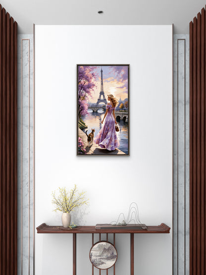 Chasing Blossoms-Love & Togetherness -3D Textured Wall Art | UV Embossed Canvas Wall Frame for Home decor (Copy) (Copy) (Copy)