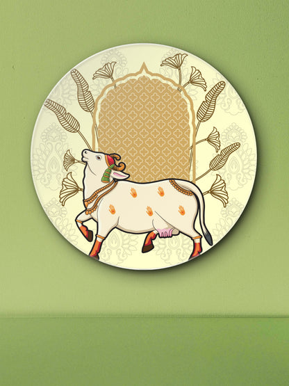 cow pichwai-Luxurious | 3D Textured Wall Art | UV Printed Embossed Canvas Wall Frame for living room