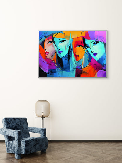 a-vibrant-abstract-Luxurious-Modern Art & Abstract| 3D Textured Wall Art | UV Printed Embossed Canvas Wall Frame for Office,Meditation Space