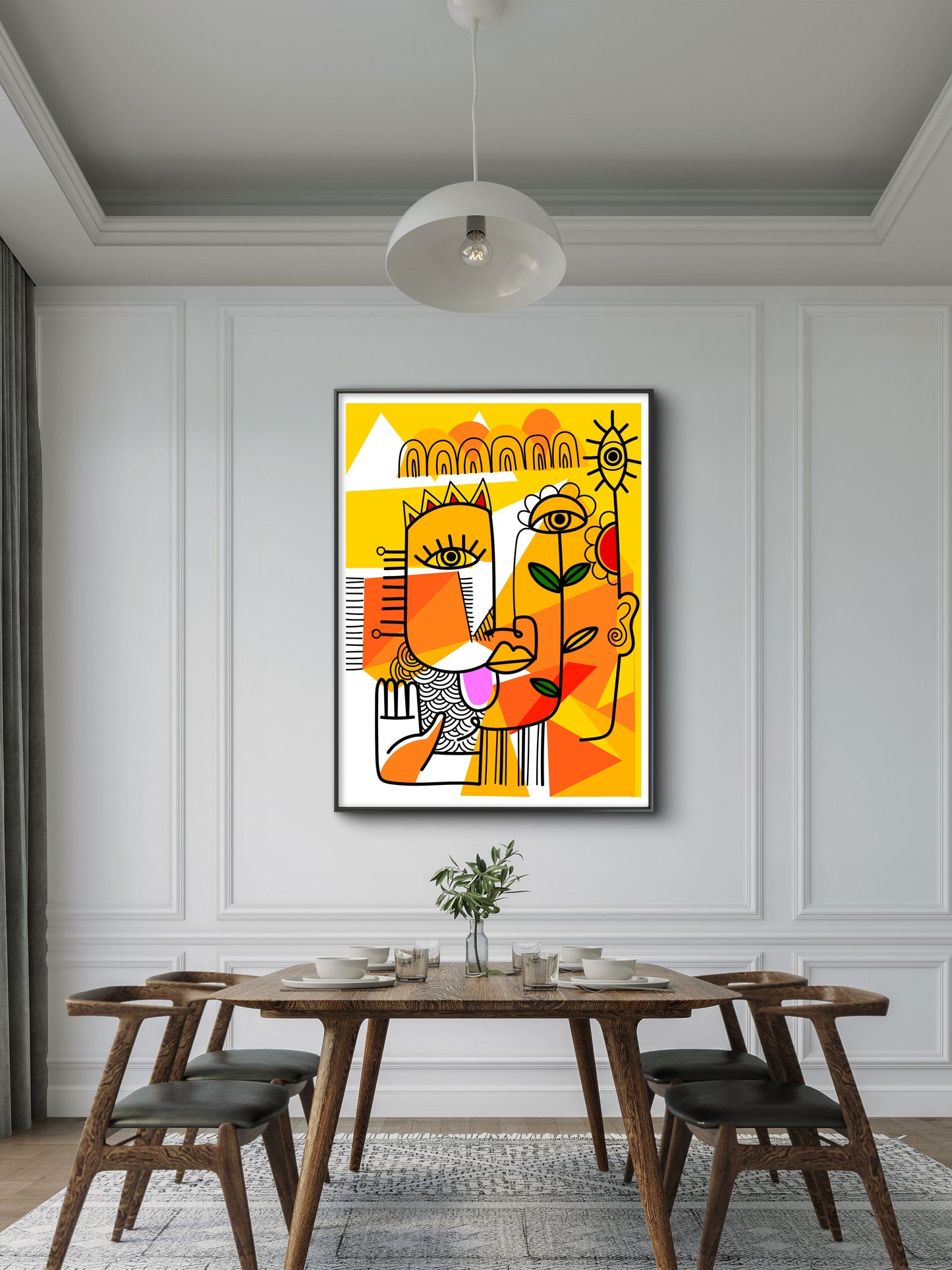 Vivid Archetypes-Luxurious-Modern Art & Abstract| 3D Textured Wall Art | UV Printed Embossed Canvas Wall Frame for Office,Meditation Space