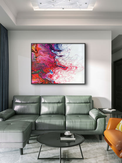 full-frame-shot-abstract-pattern-Luxurious-Modern Art & Abstract| 3D Textured Wall Art | UV Printed Embossed Canvas Wall Frame for Office,Meditation Space