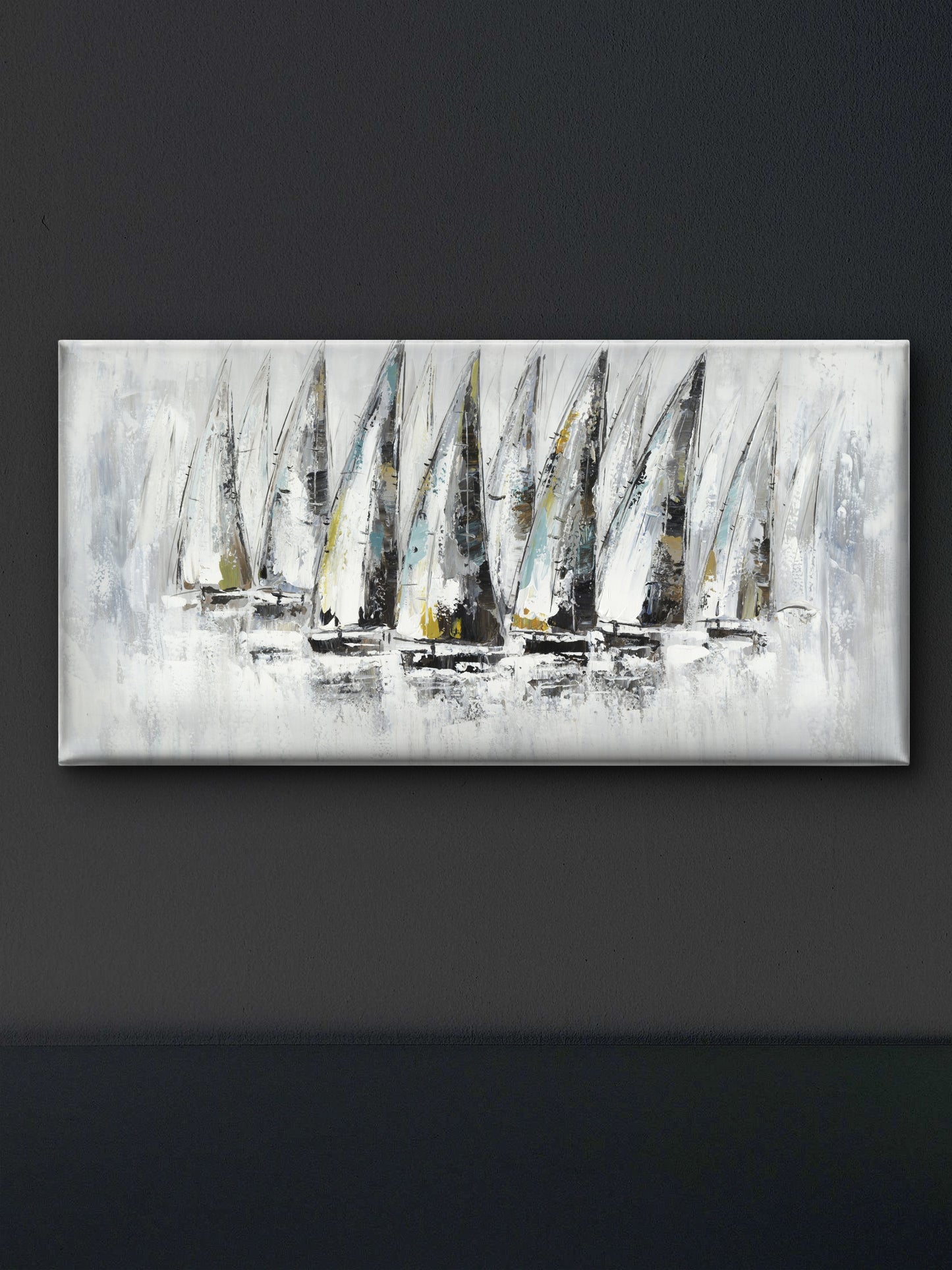 boats--Luxurious-Nature and landscape | 3D Textured Wall Art | UV Printed Embossed Canvas Wall Frame for Home Decor,Living Room