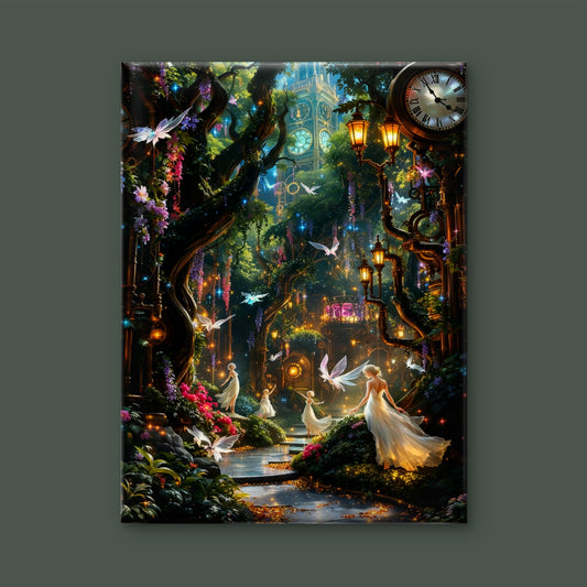 The Hour of Whispers-Premium-Kids & Whimsical-3D Textured Wall Art | UV Embossed Canvas Wall Frame for Kids room