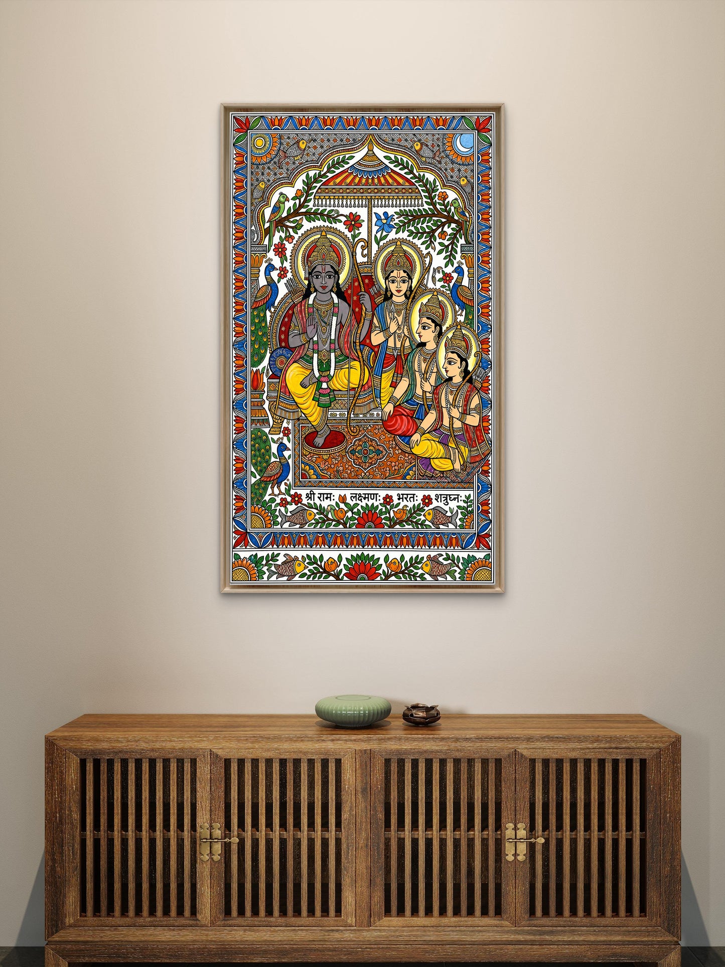 The Four Brothers-Luxurious-Gods and Divine Art 3D Textured Wall Art | UV Printed Embossed Canvas Wall Frame for Home Decor,living Room