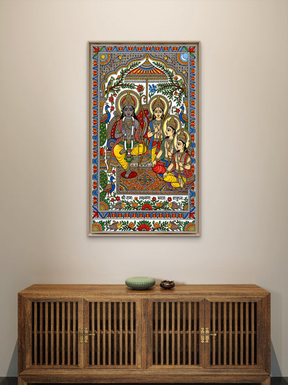 The Four Brothers-Luxurious-Gods and Divine Art 3D Textured Wall Art | UV Printed Embossed Canvas Wall Frame for Home Decor,living Room