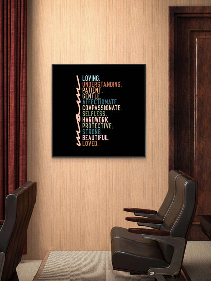 motivation word-Luxurious-Motivational & Typography| 3D Textured Wall Art | UV Printed Embossed Canvas Wall Frame for Office,Meditation Space