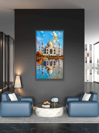 Taj Mahal-Culture, Heritage & Folk Art -3D Textured Wall Art | UV Embossed Canvas Wall Frame for Home decor (Copy) (Copy) (Copy) (Copy)