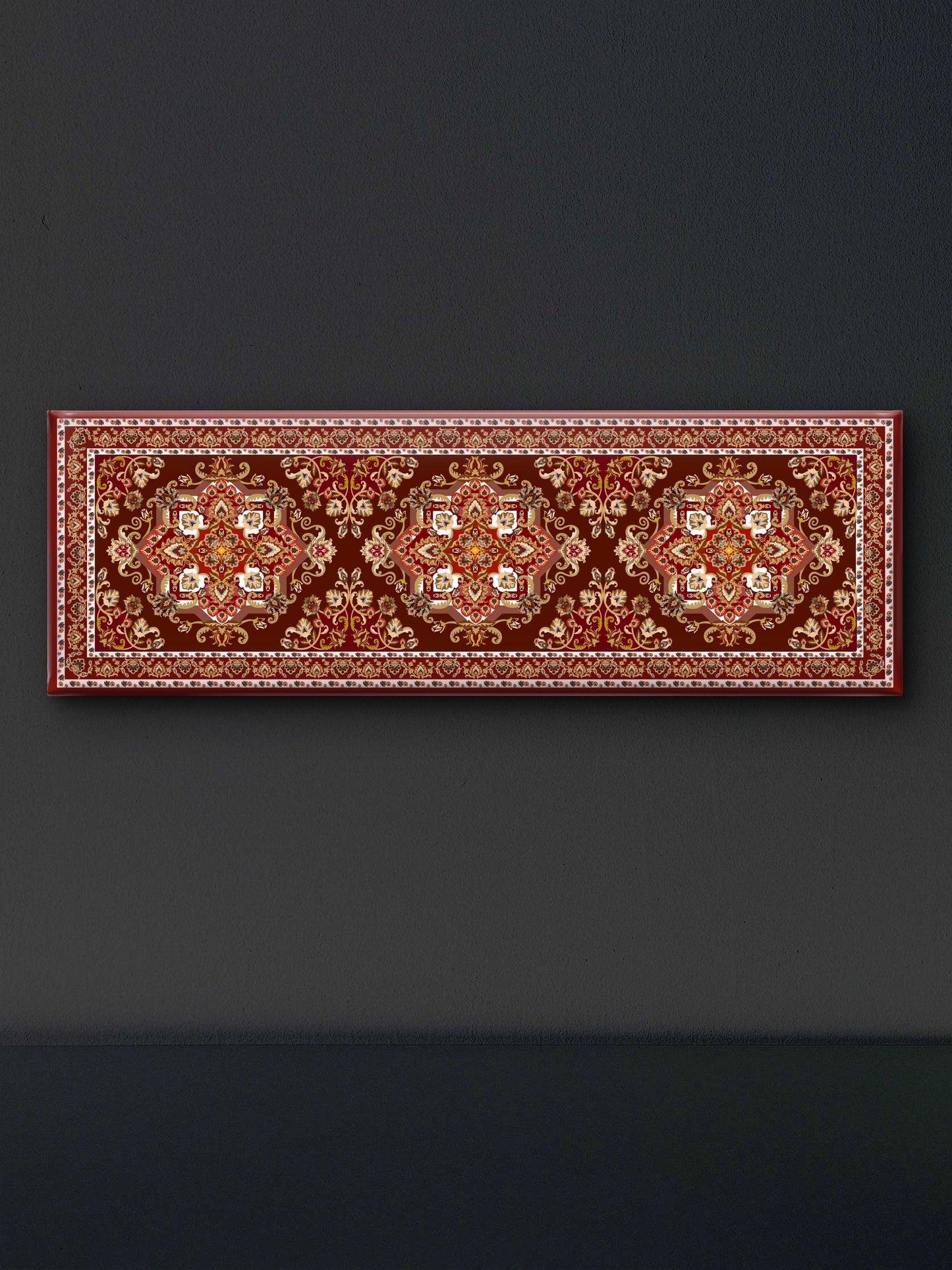 Decorative Pattern-Luxurious-Indian Culture &  Folk Art 3D Textured Wall Art | UV Printed Embossed Canvas Wall Frame for Home Decor,living Room