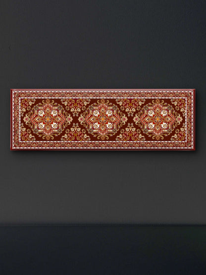 Decorative Pattern-Luxurious-Indian Culture &  Folk Art 3D Textured Wall Art | UV Printed Embossed Canvas Wall Frame for Home Decor,living Room