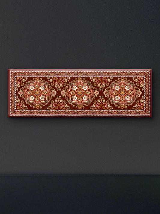 Decorative Pattern-Luxurious-Indian Culture &  Folk Art 3D Textured Wall Art | UV Printed Embossed Canvas Wall Frame for Home Decor,living Room
