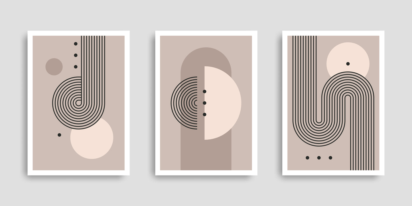set-abstract-posters-with-geometric-shapes-luxury-3D Textured Wall Art | UV Embossed Canvas Wall Frame for Home decor