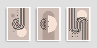 set-abstract-posters-with-geometric-shapes-luxury-3D Textured Wall Art | UV Embossed Canvas Wall Frame for Home decor