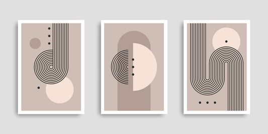 set-abstract-posters-with-geometric-shapes-luxury-3D Textured Wall Art | UV Embossed Canvas Wall Frame for Home decor