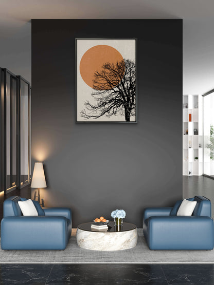 The tree of life-Luxurious-Nature and landscape | 3D Textured Wall Art | UV Printed Embossed Canvas Wall Frame for Home Decor,Living Room