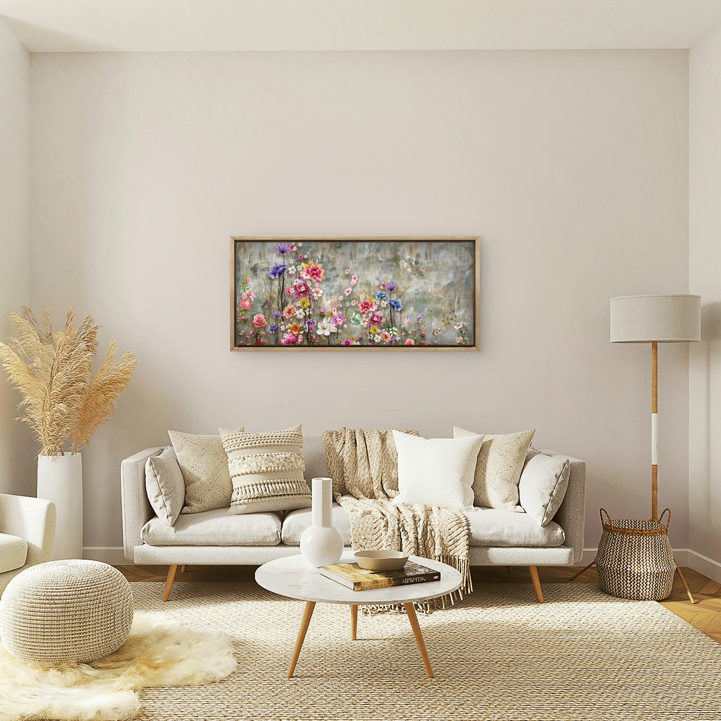 flower-Luxury abstract flower-Floral & Botanical-3D Textured Wall Art | UV Embossed Canvas Wall Frame for home decor and bed room
