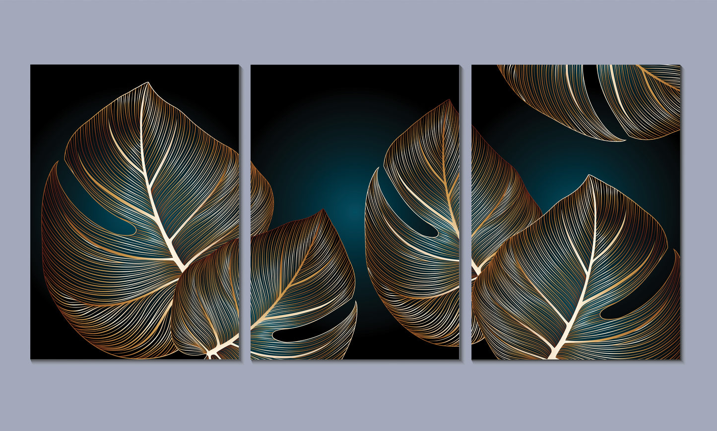 A set of 3 canvases -3D Textured Wall Art | UV Embossed Canvas Wall Frame for Home decor
