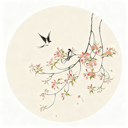 Blossoms in Spring-Luxurious | 3D Textured Wall Art | UV Printed Embossed Canvas Wall Frame for living room,home decor