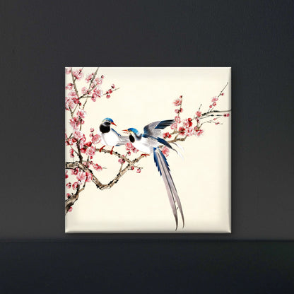 Blossoms in Spring-Luxurious-Wildlife & Animals-3D Textured Wall Art | UV Embossed Canvas Wall Frame for Home decor