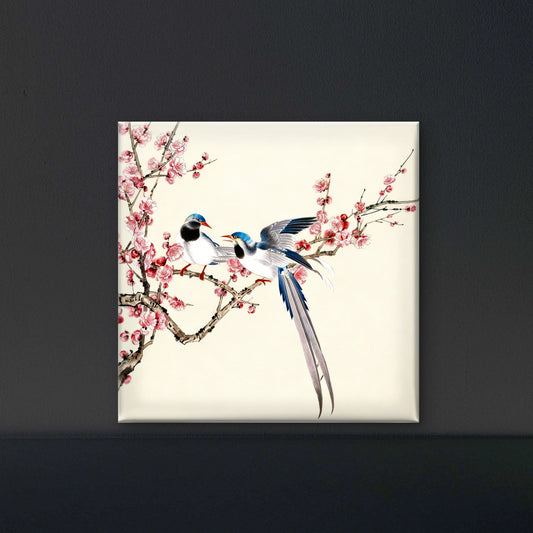 Blossoms in Spring-Luxurious-Wildlife & Animals-3D Textured Wall Art | UV Embossed Canvas Wall Frame for Home decor