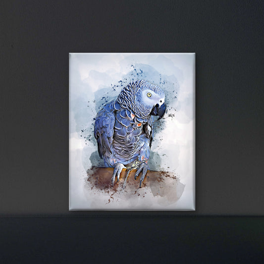 Cockatoo illustration vector-Luxurious-Wildlife & Animals-3D Textured Wall Art | UV Embossed Canvas Wall Frame for Home decor