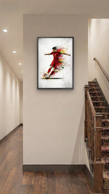 Cristiano Ronaldo-Luxurious-Lifestyle & Hobbies-3D Textured Wall Art | UV Embossed Canvas Wall Frame for Kids room and Sports area
