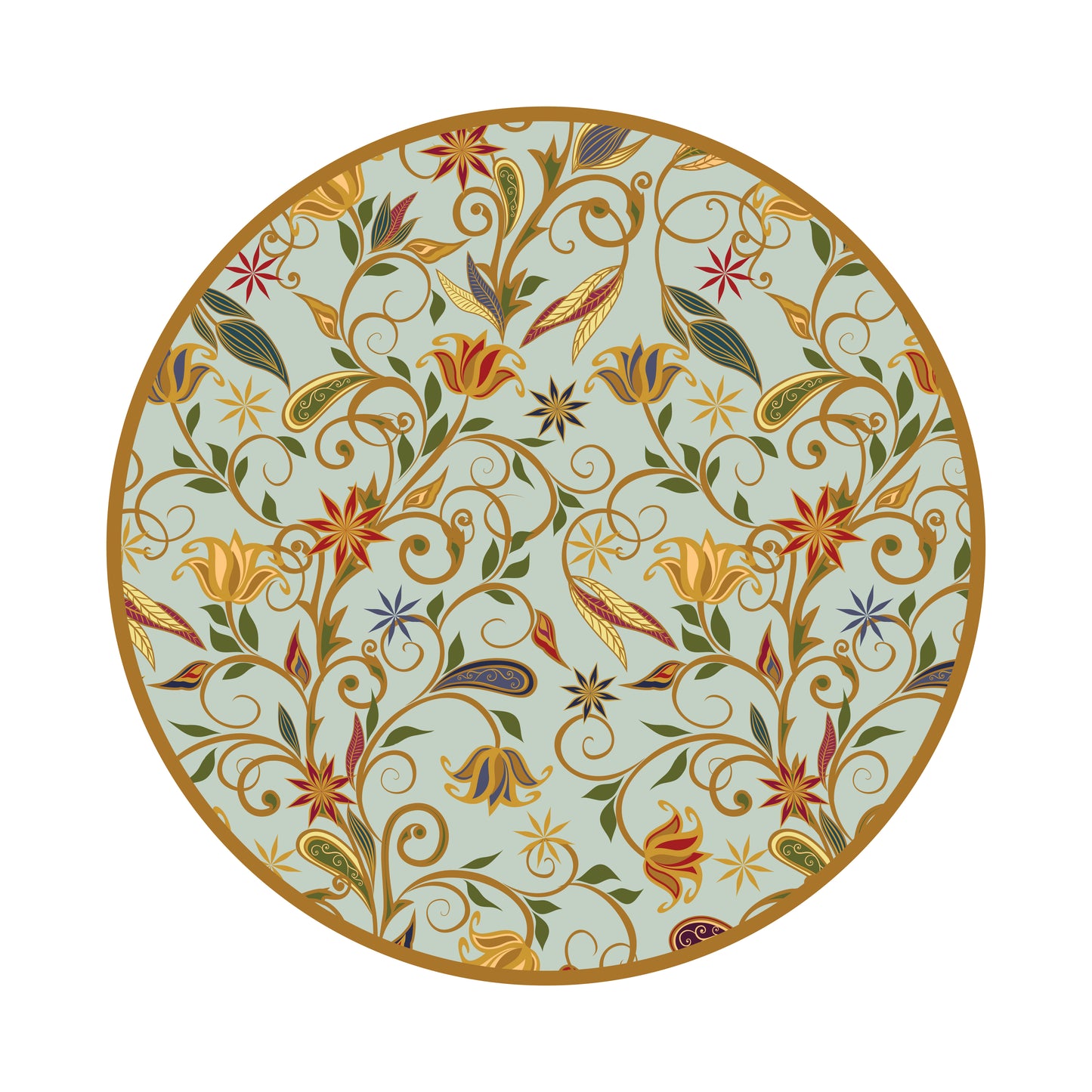 Decorative floral ornament in East style. Mandala-Luxurious | 3D Textured Wall Art | UV Printed Embossed Canvas Wall Frame for living room