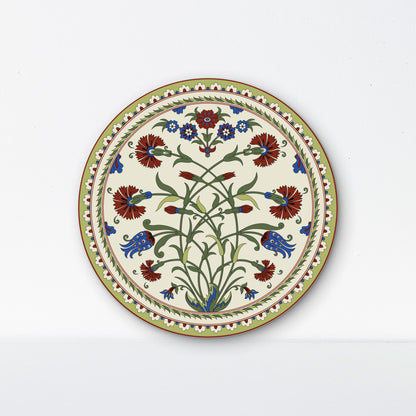 Decorative round floral pattern -Luxurious | 3D Textured Wall Art | UV Printed Embossed Canvas Wall Frame for living room