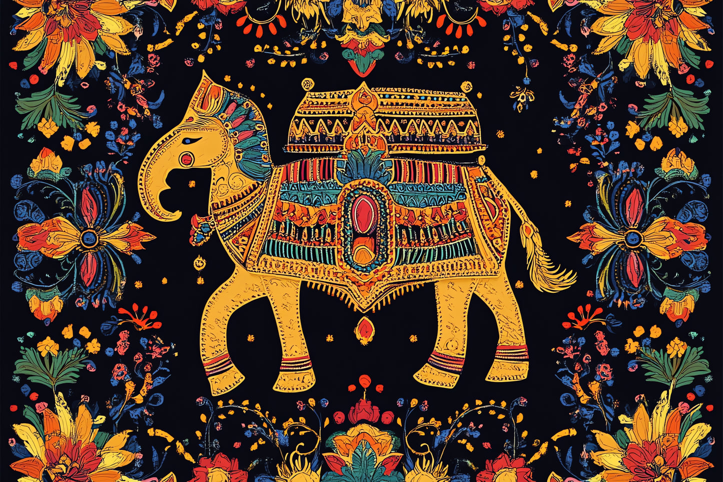 intricately-embroidered-cushion-covers-indian-Luxurious-Indian Culture &  Folk Art 3D Textured Wall Art | UV Printed Embossed Canvas Wall Frame for Home Decor,living Room