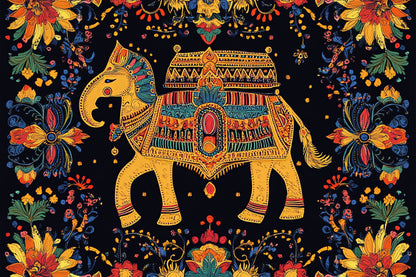 intricately-embroidered-cushion-covers-indian-Luxurious-Indian Culture &  Folk Art 3D Textured Wall Art | UV Printed Embossed Canvas Wall Frame for Home Decor,living Room