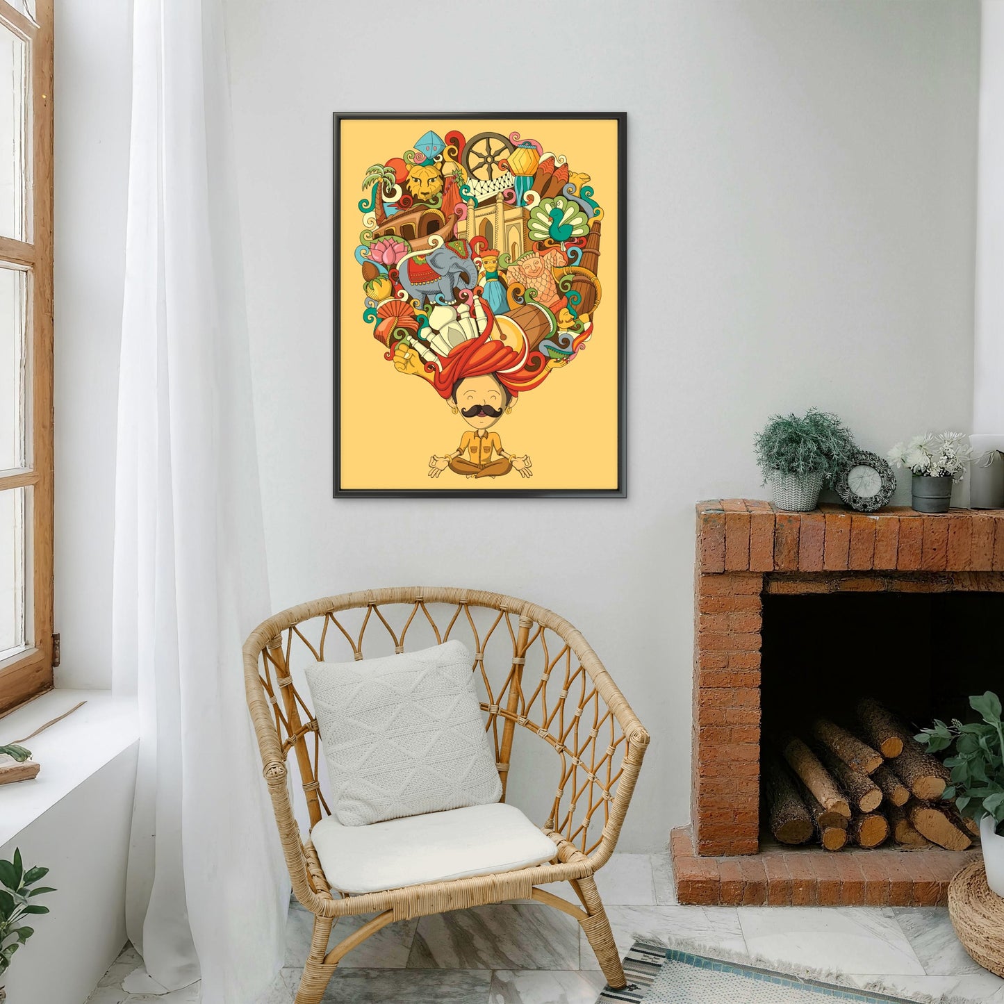 indian art-Luxurious-Indian Culture &  Folk Art 3D Textured Wall Art | UV Printed Embossed Canvas Wall Frame for Home Decor,living Room