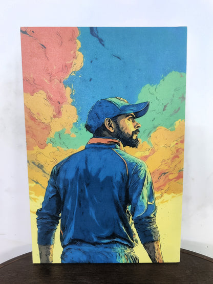 King Kohli-Luxurious-Lifestyle & Hobbies-3D Textured Wall Art | UV Embossed Canvas Wall Frame for Kids room and Sports area