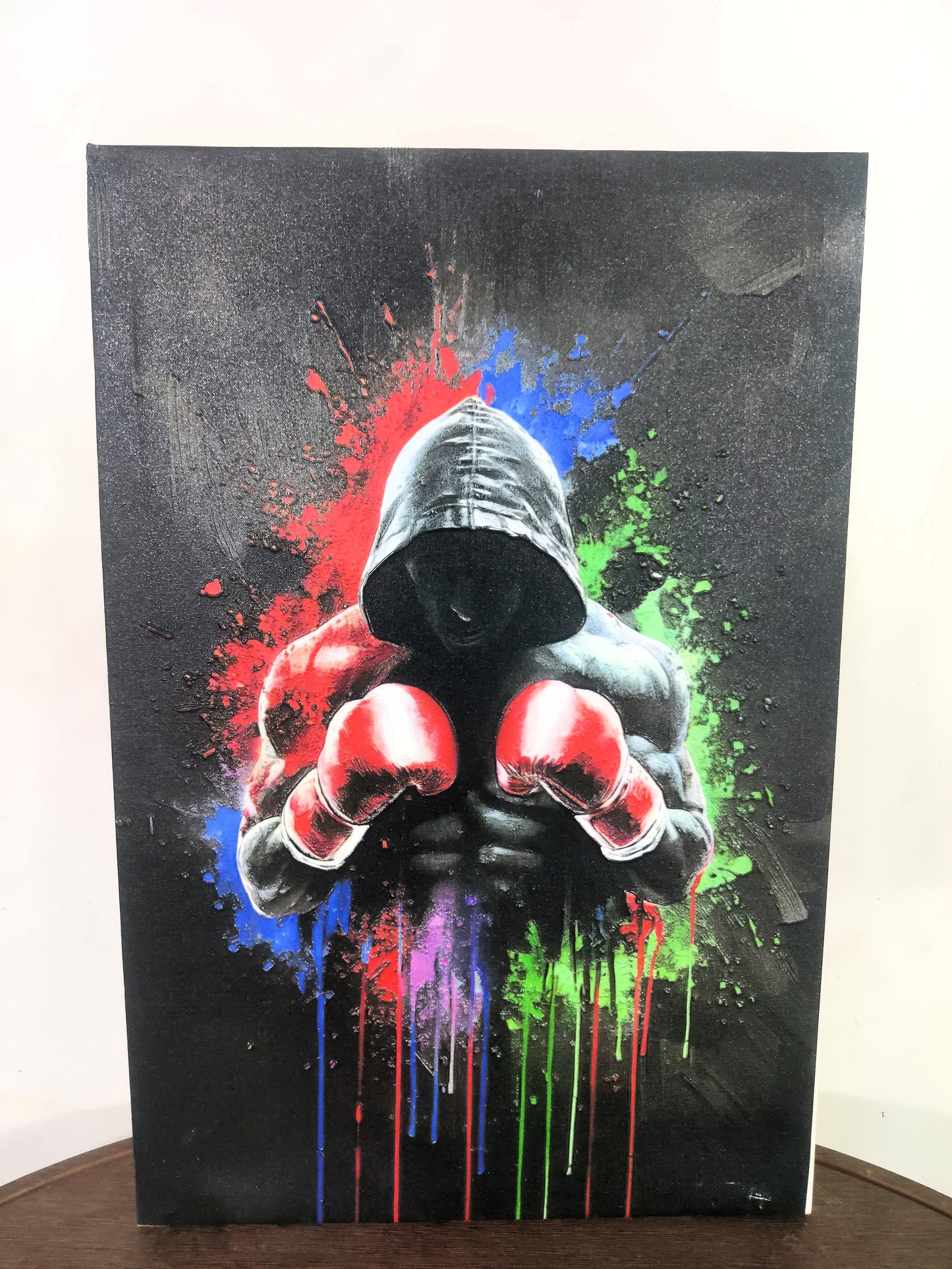 digital-art-style-boxing-day-celebration-professional-boxer-Luxurious-Lifestyle & Hobbies-3D Textured Wall Art | UV Embossed Canvas Wall Frame for Kids room and gym