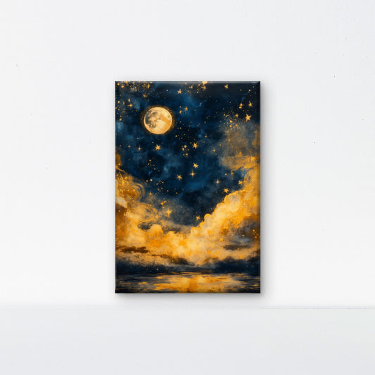 Infinity’s Quiet Observer-Premium-Cosmic & Fantasy-3D Textured Wall Art | UV Embossed Canvas Wall Frame for restaurant and passage area