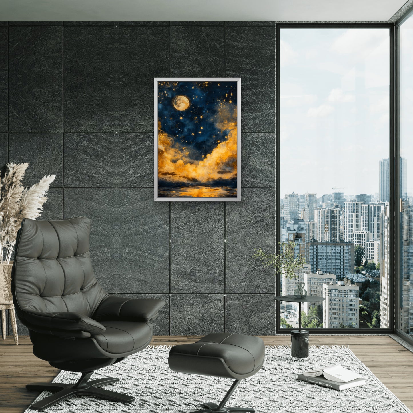 Infinity’s Quiet Observer-Premium-Cosmic & Fantasy-3D Textured Wall Art | UV Embossed Canvas Wall Frame for restaurant and passage area