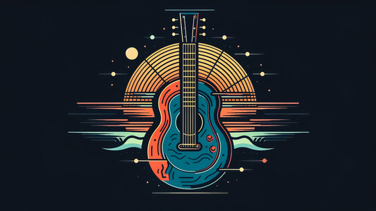 creative-illustration-with-electric-guitar-Luxurious-Lifestyle & Hobbies-3D Textured Wall Art | UV Embossed Canvas Wall Frame for office and gym