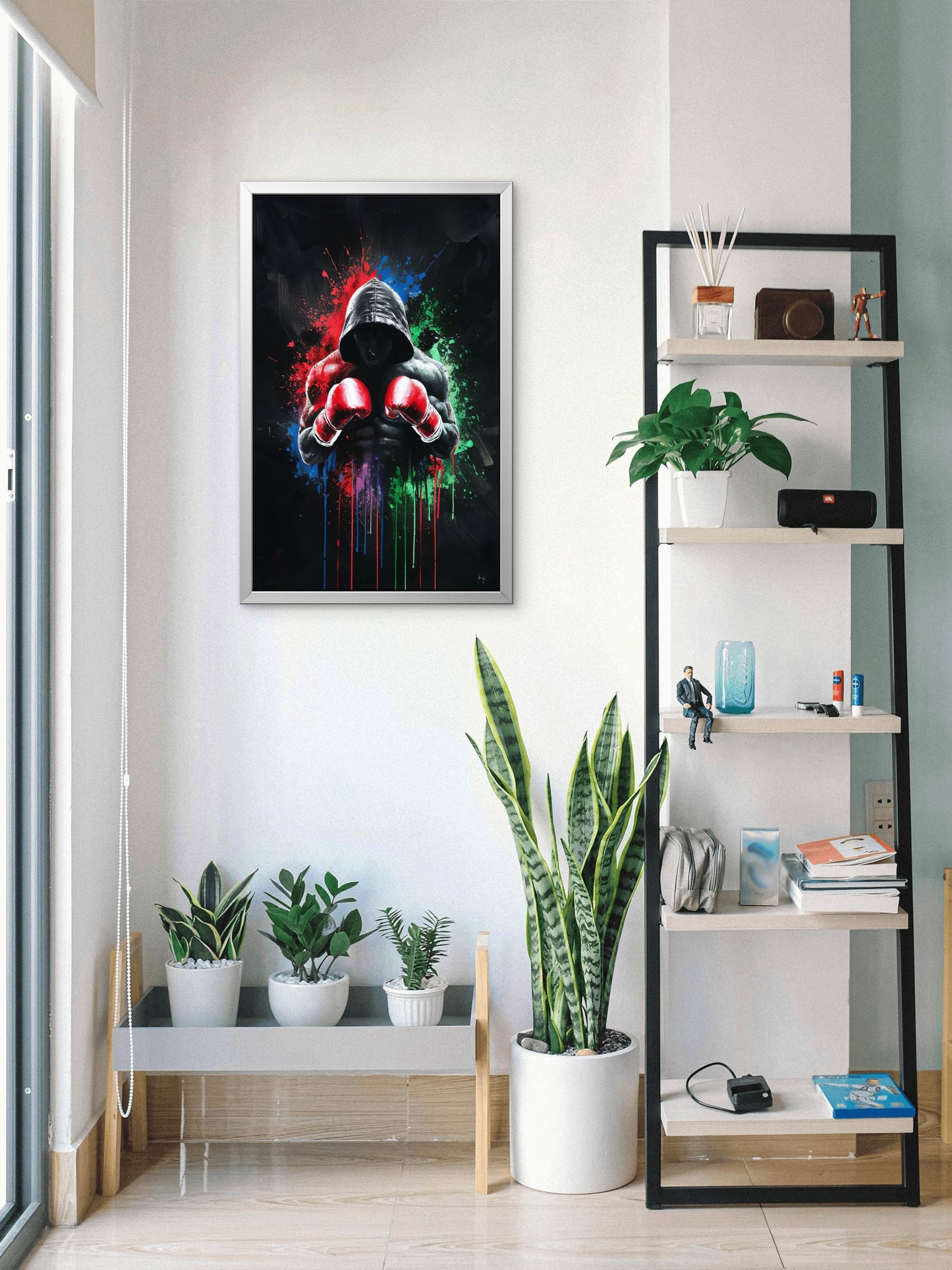 digital-art-style-boxing-day-celebration-professional-boxer-Luxurious-Lifestyle & Hobbies-3D Textured Wall Art | UV Embossed Canvas Wall Frame for Kids room and gym
